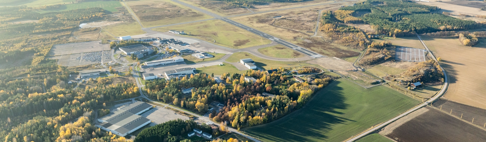 Flygfoto över Skavstaområdet